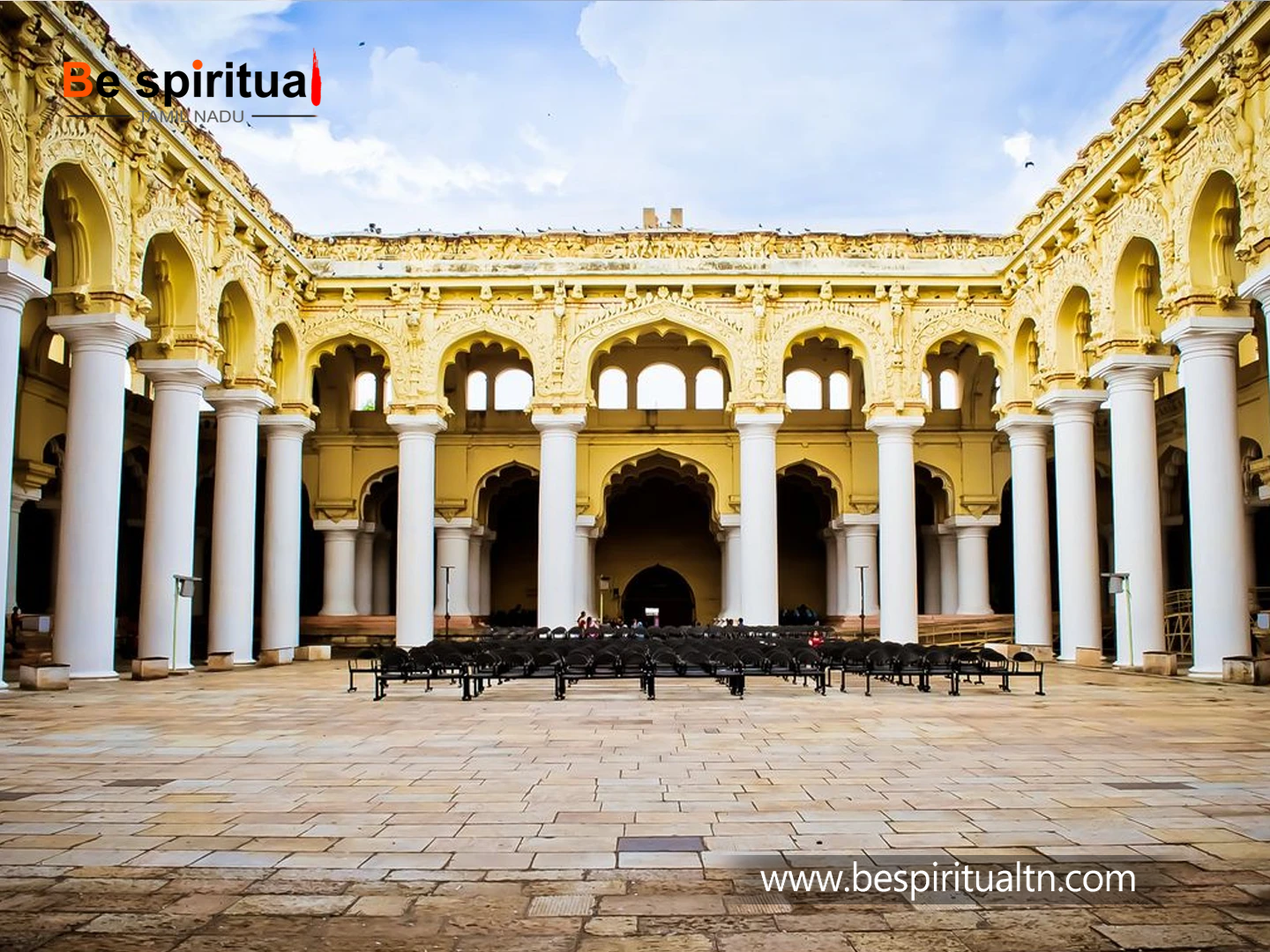 Majestic arches, golden light, and royal silence — a palace where every curve still echoes the grandeur of Madurai’s past. copy