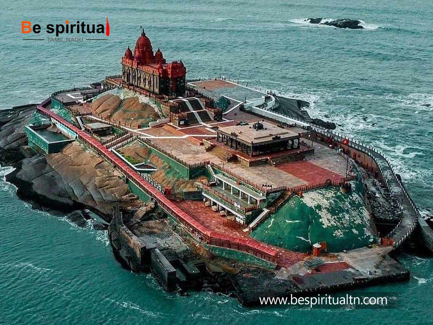 Where the ocean meets calm wisdom — a silent rock rising from the waves, carrying the spirit of meditation, strength, and awakening. copy