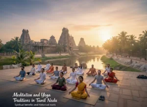Meditation and Yoga Traditions in Tamil Nadu — Spiritual benefits and historical roots.